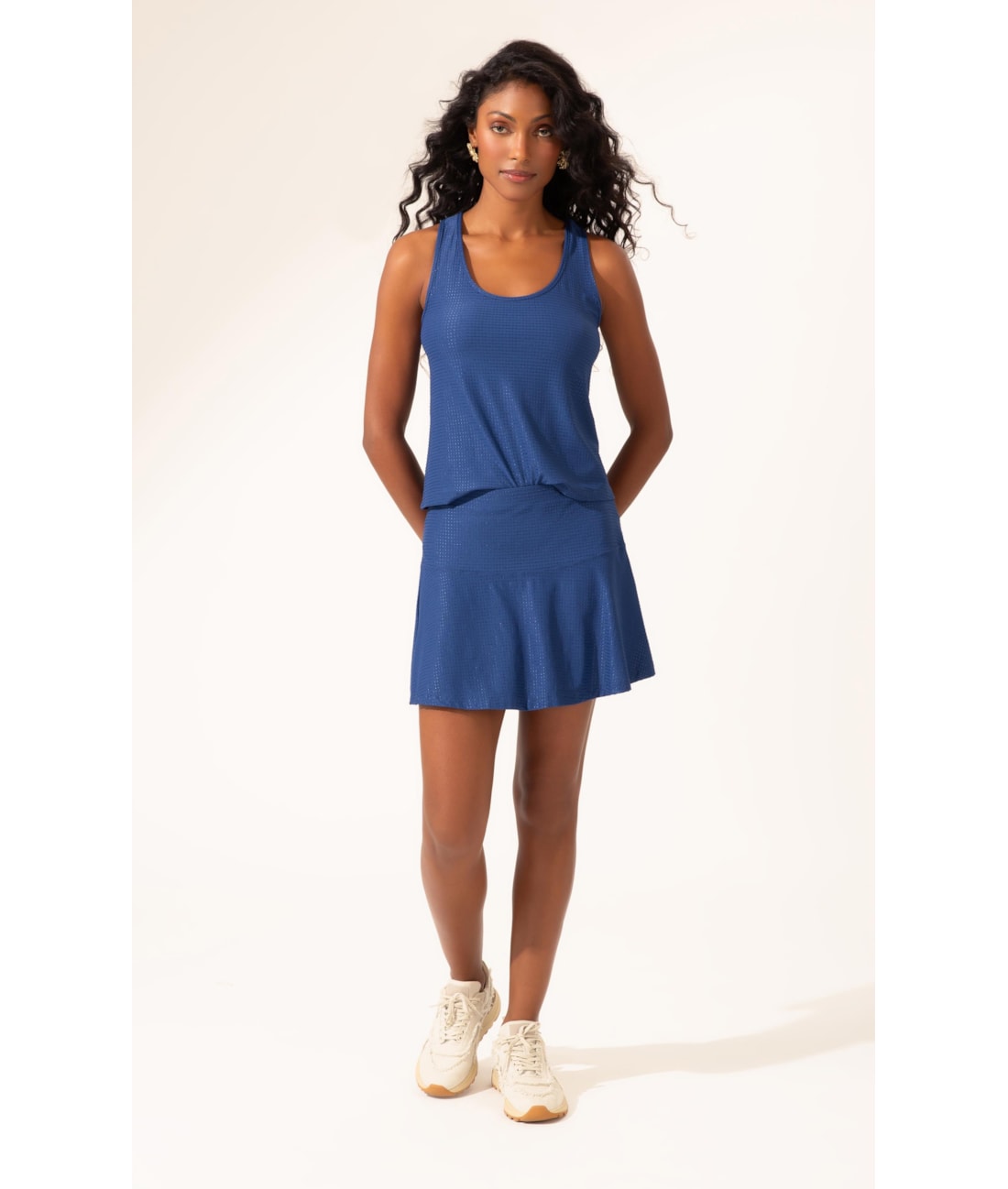Blusa Sport Dots Marinho
