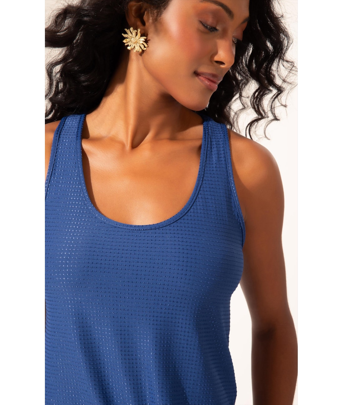 Blusa Sport Dots Marinho