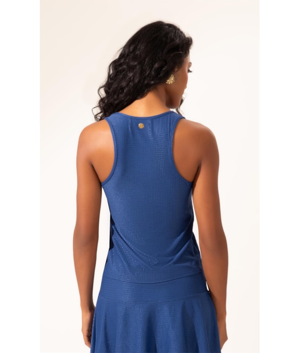 Blusa Sport Dots Marinho