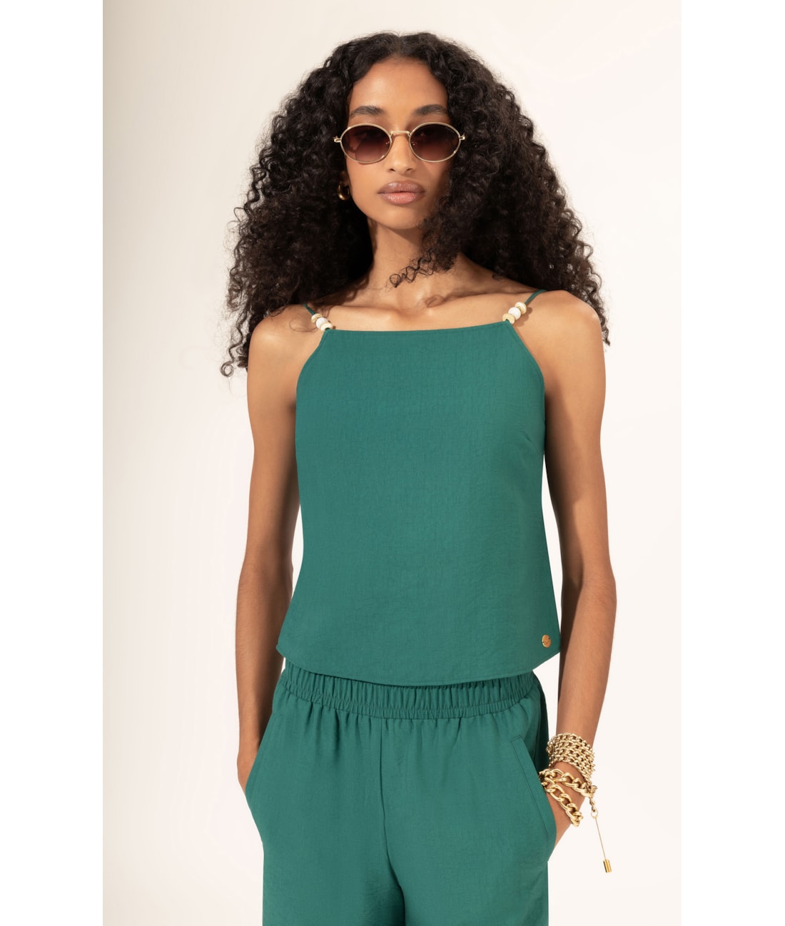 Blusa Surface Waves Verde Escuro