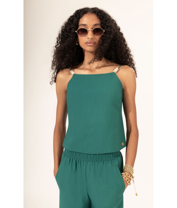 Blusa Surface Waves Verde Escuro