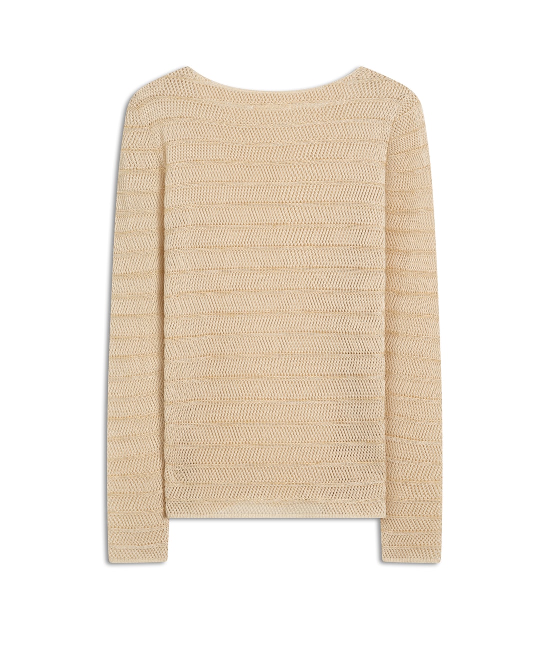 Blusa Tricot Lurex Stripes Natural