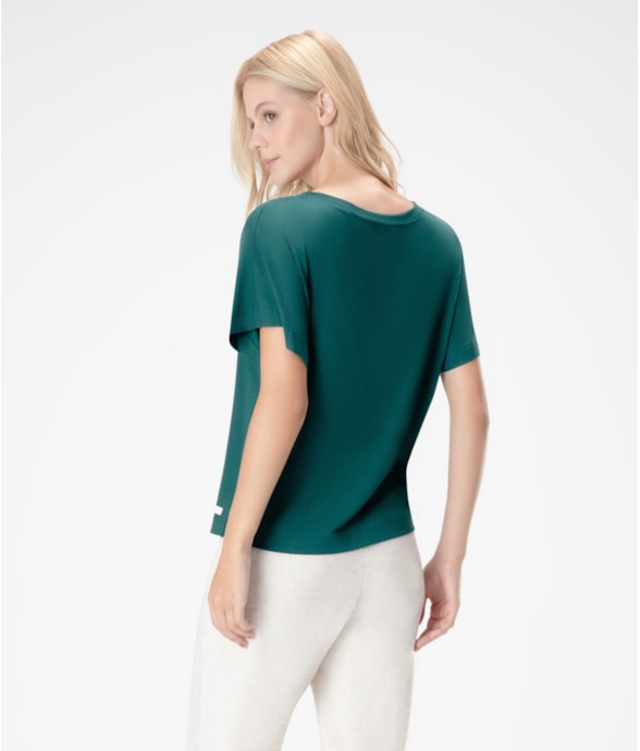 Blusa Visco Knit Verde Jade