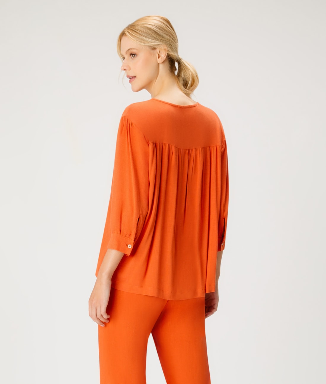 Blusa Visco Slub Telha