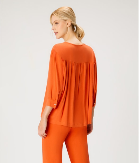 Blusa Visco Slub Telha
