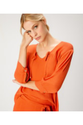 Blusa Visco Slub Telha