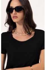 Blusa Visco Tricot Preto