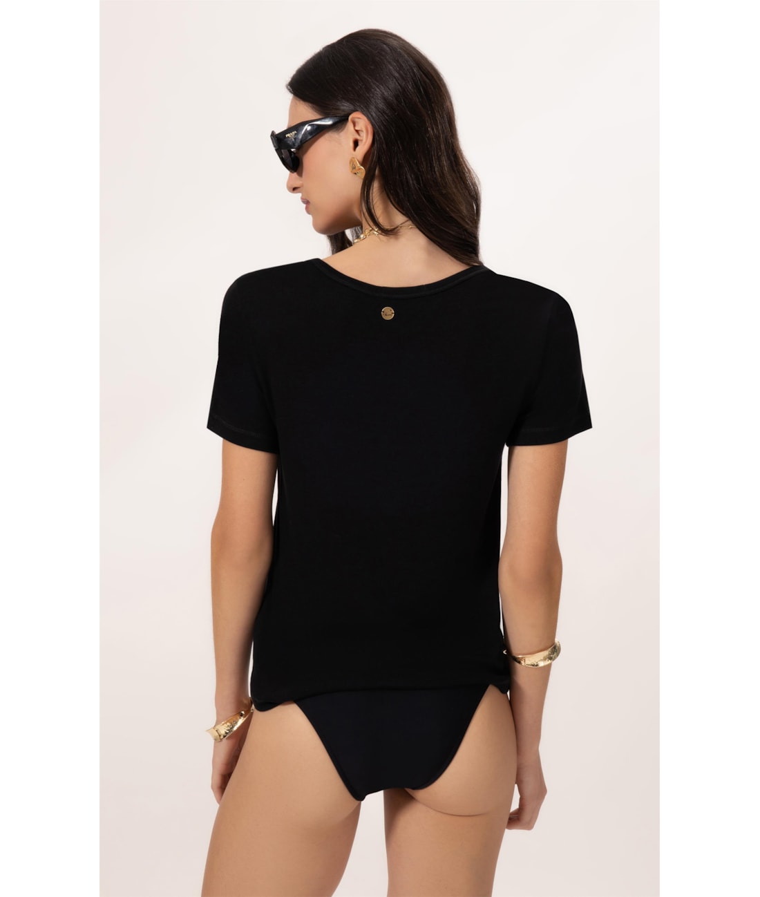 Blusa Visco Tricot Preto