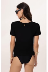 Blusa Visco Tricot Preto