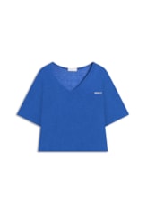 Blusa Viscolinho Azul Bic
