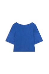 Blusa Viscolinho Azul Bic