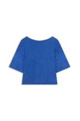 Blusa Viscolinho Azul Bic