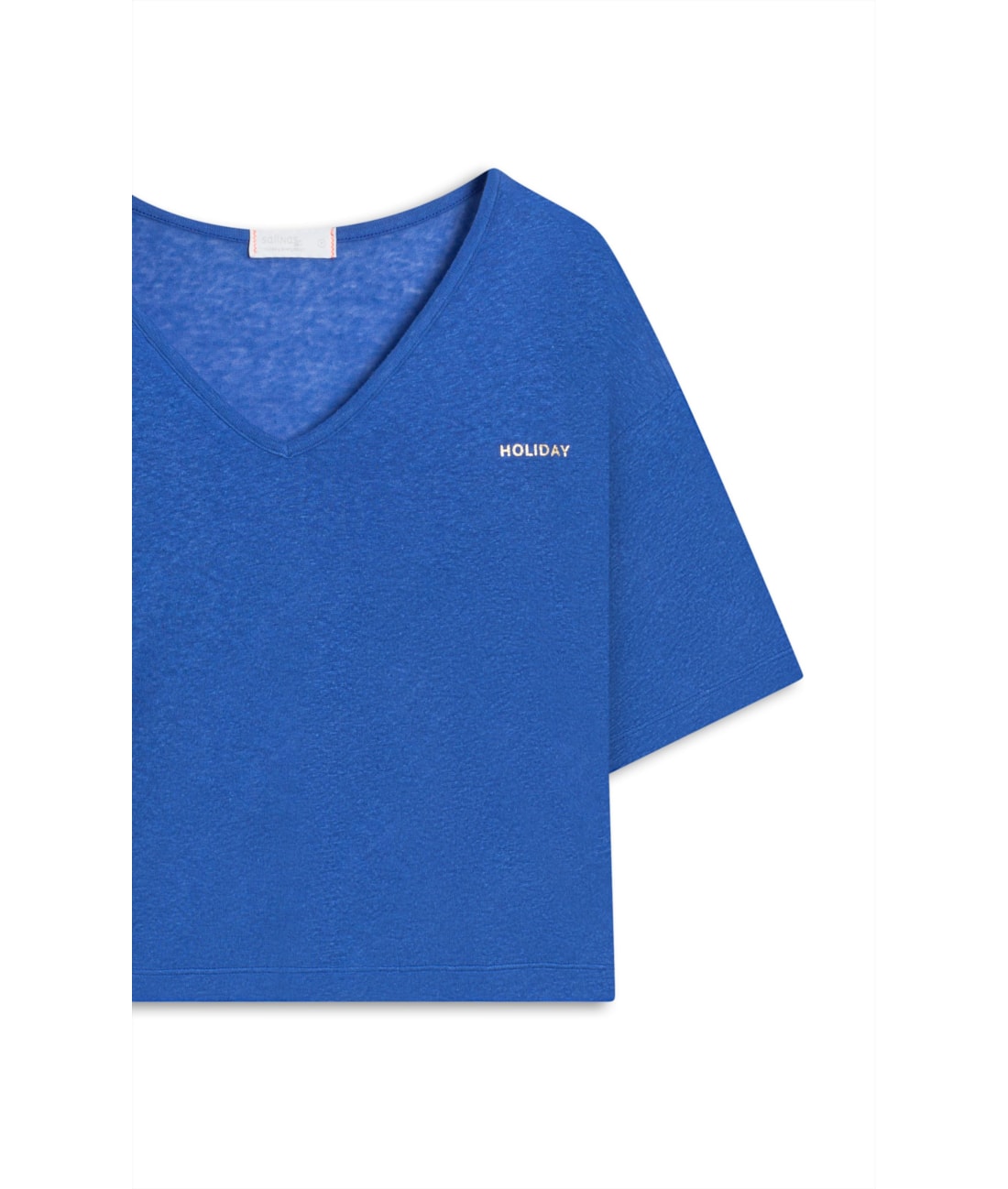 Blusa Viscolinho Azul Bic