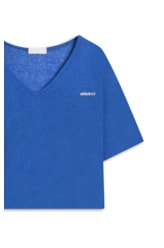 Blusa Viscolinho Azul Bic