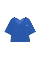 Blusa Viscolinho Azul Bic