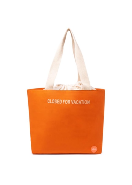 Bolsa Closed For Vacation Lona Laranja