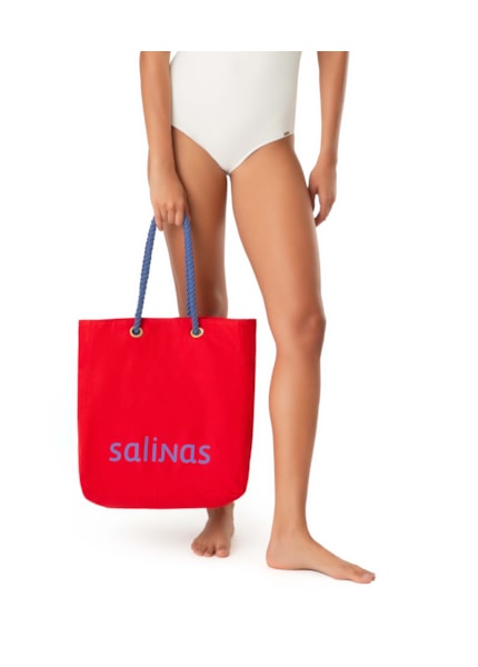 Bolsa Lona Ilhos Salinas Vermelho