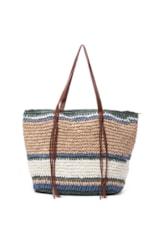 Bolsa Tote Fringes Salinas Dark Green