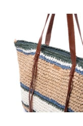 Bolsa Tote Fringes Salinas Dark Green
