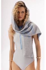Cachecol Jacquard Aspen Cinza Claro