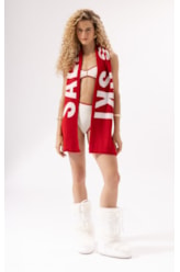 Cachecol Jacquard Aspen Vermelho