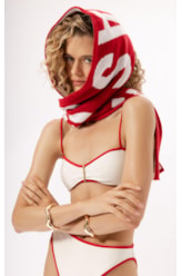 Cachecol Jacquard Aspen Vermelho
