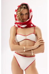 Cachecol Jacquard Aspen Vermelho