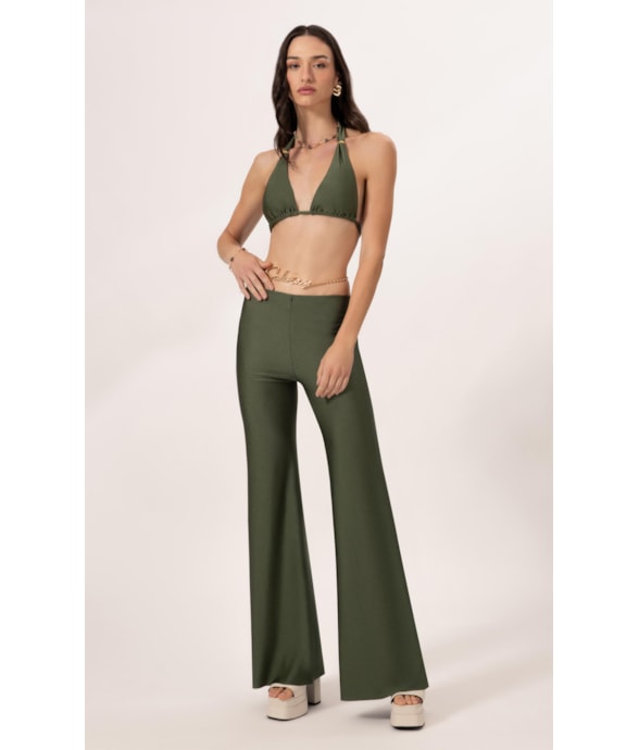 Calça Bailarina Bel Air Verde Militar
