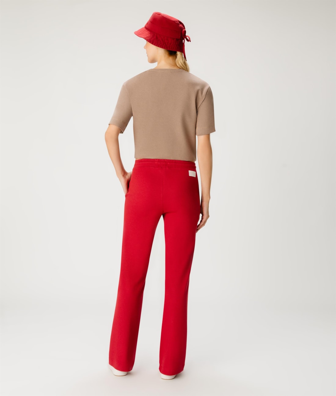Calça Bailarina Malha Honey Vermelho