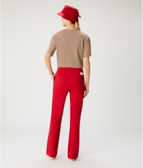 Calça Bailarina Malha Honey Vermelho