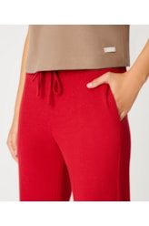 Calça Bailarina Malha Honey Vermelho
