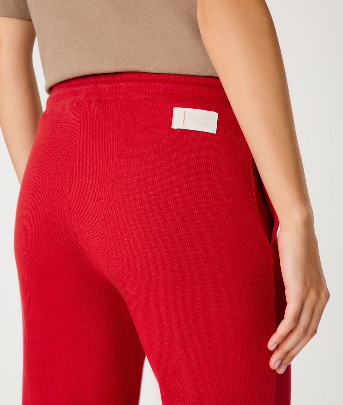 Calça Bailarina Malha Honey Vermelho