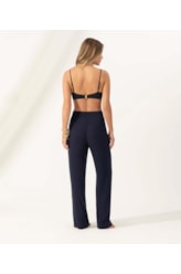 Calça Crepe Indiano Dark Navy