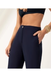Calça Crepe Indiano Dark Navy