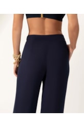 Calça Crepe Indiano Dark Navy