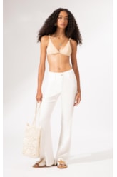 Calça Flare Alfaiataria Lyon Off White