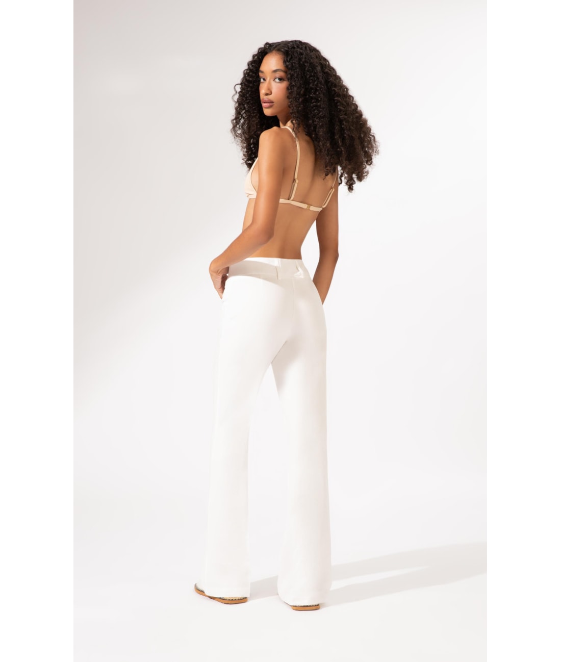 Calça Flare Alfaiataria Lyon Off White
