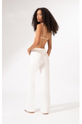 Calça Flare Alfaiataria Lyon Off White