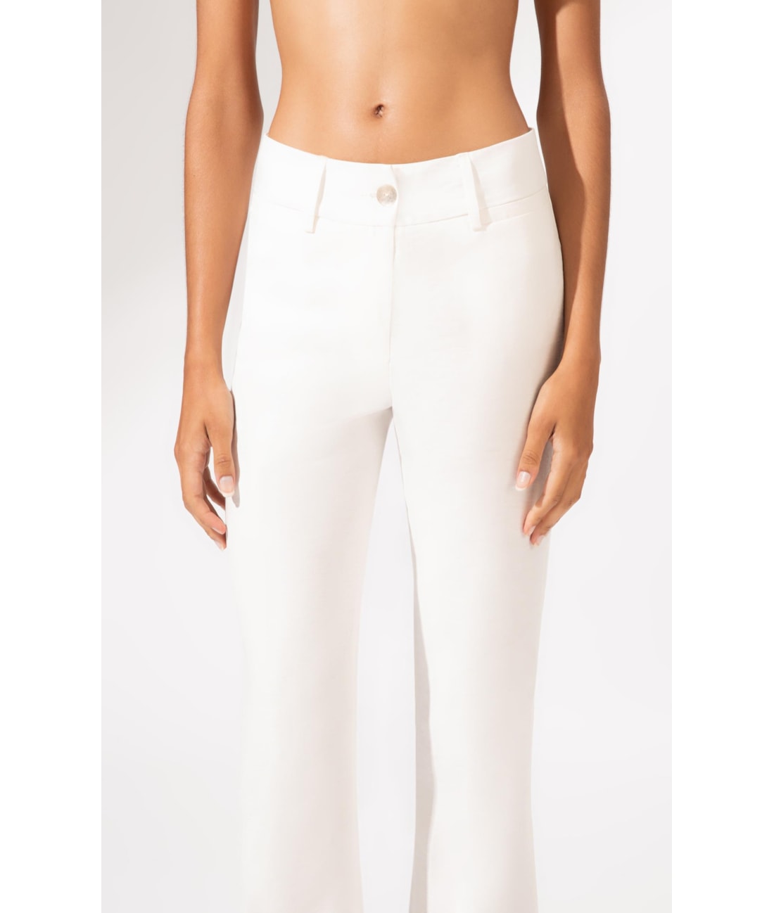 Calça Flare Alfaiataria Lyon Off White