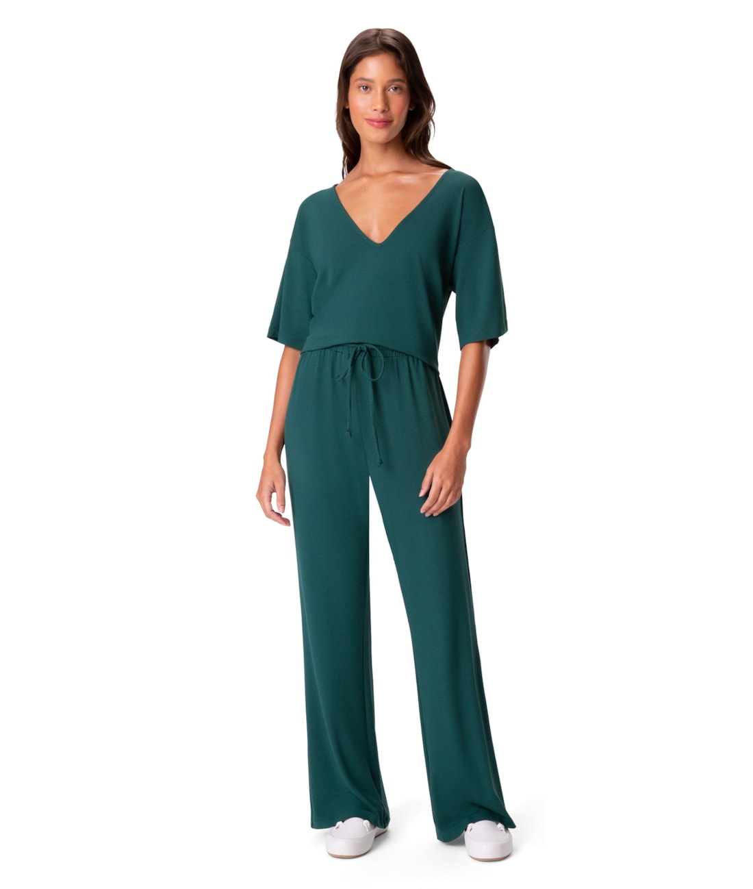 Calça Holiday Bailarina Viscosoft Verde Jade