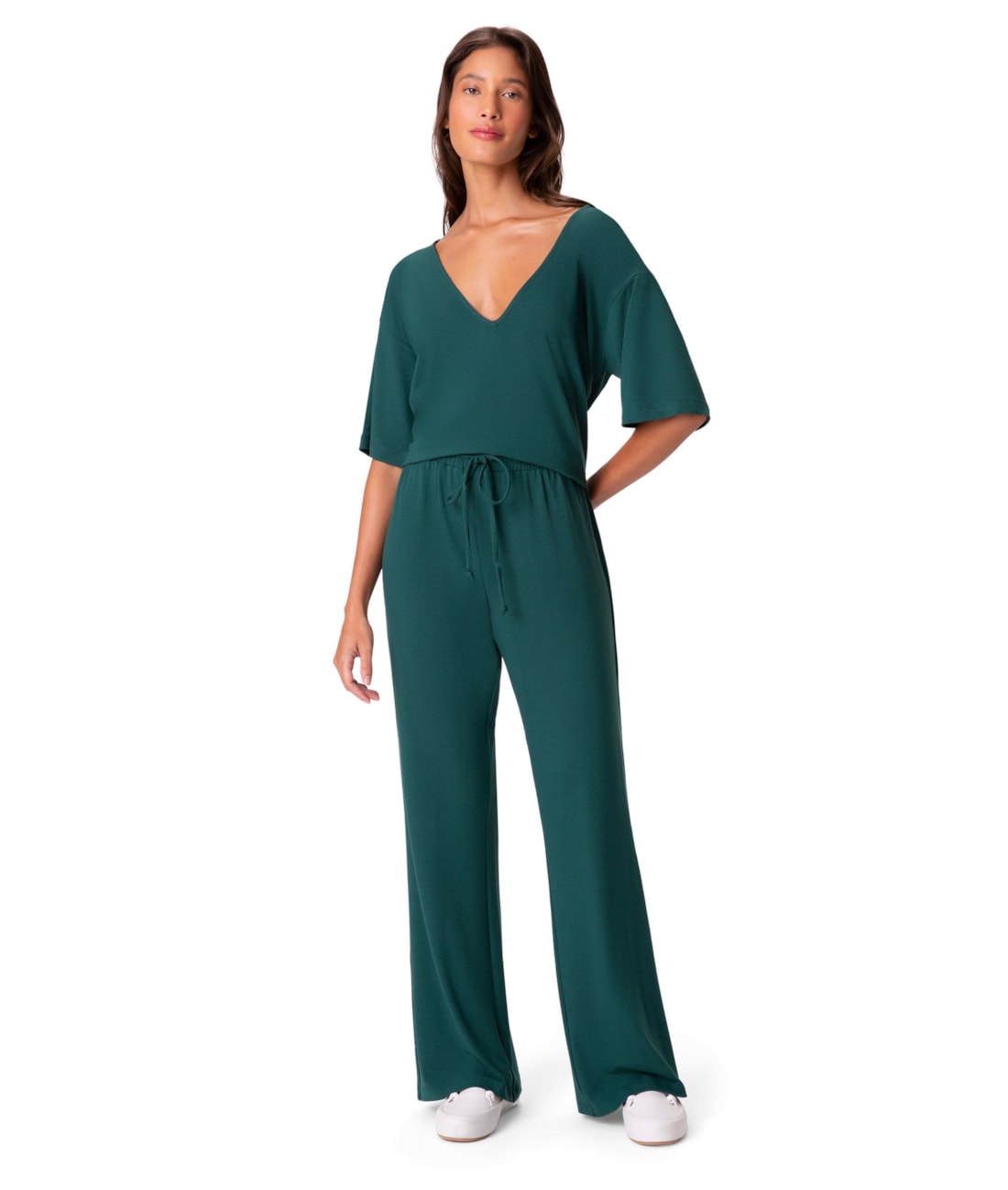 Calça Holiday Bailarina Viscosoft Verde Jade