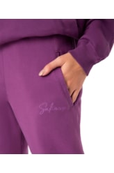 Calça Holiday Cenoura Moletom Roxo