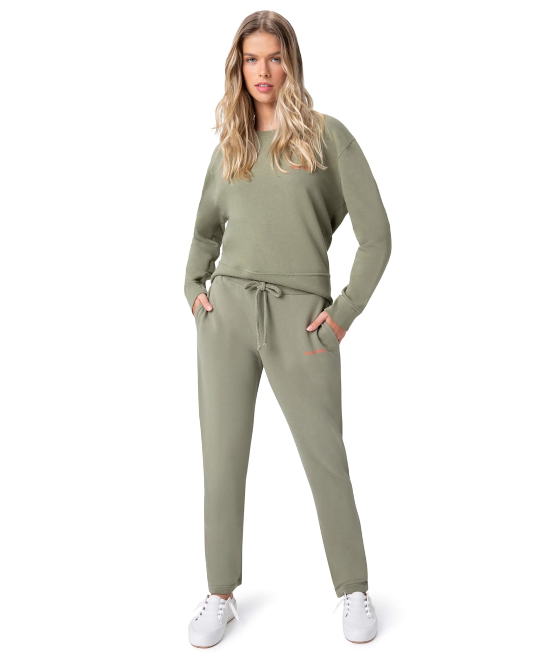 Calça Holiday Garment Dye Verde Militar