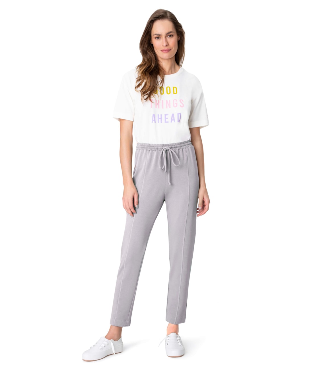 Calça Holiday Moletinho Cinza Mescla