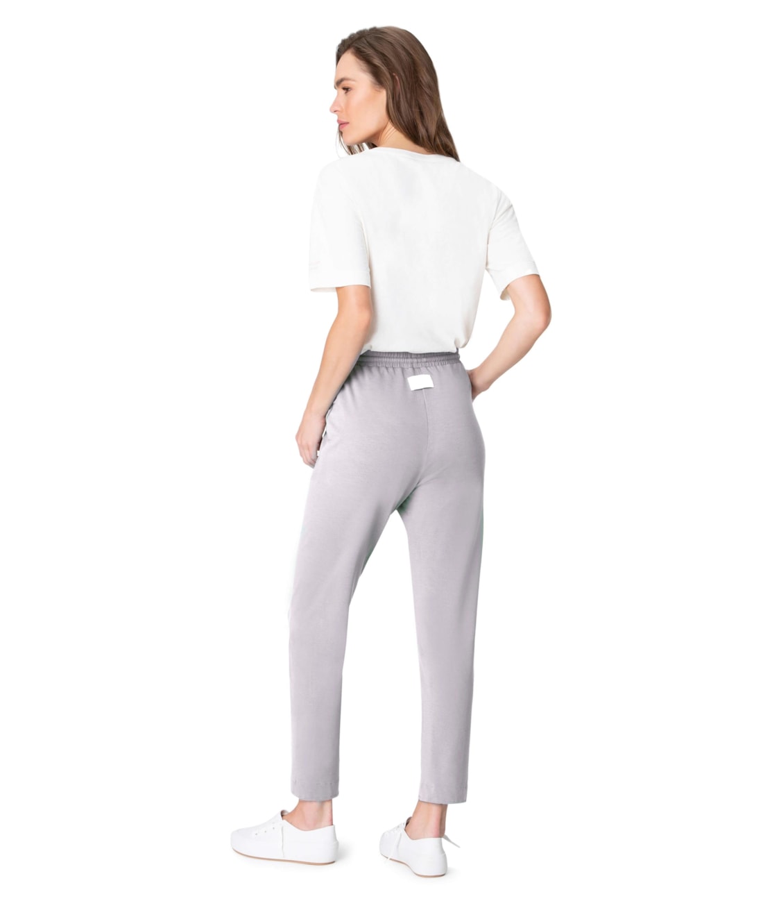 Calça Holiday Moletinho Cinza Mescla