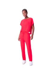 Calça Holiday Moletinho Vermelho