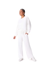 Calça Holiday Moletom Classic Off White