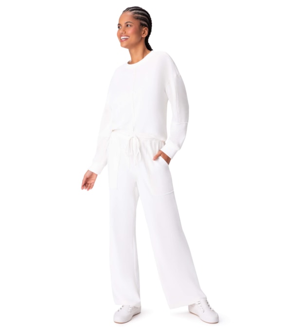 Calça Holiday Moletom Classic Off White