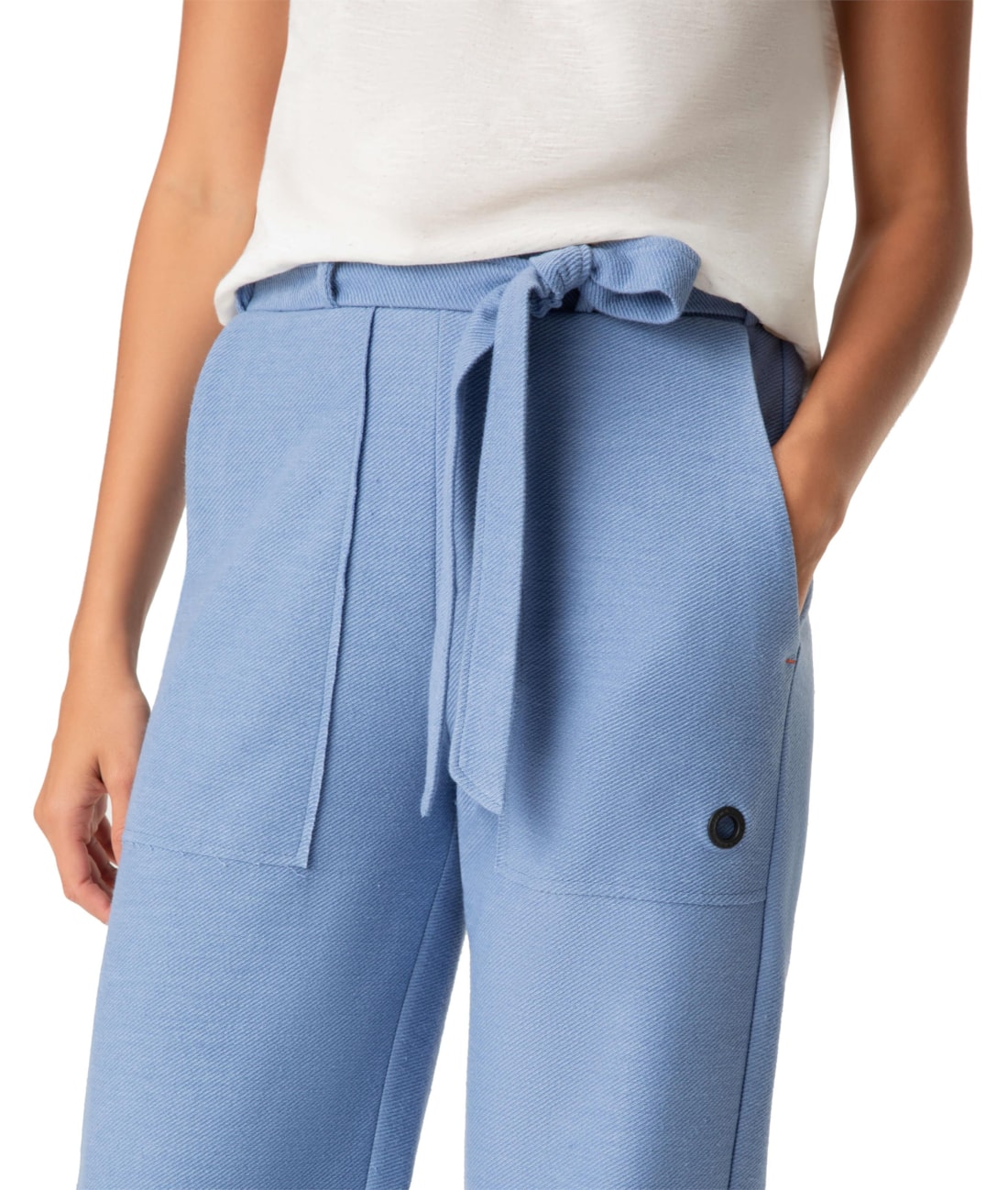 Calça Holiday Moletom Denim Azul Seco
