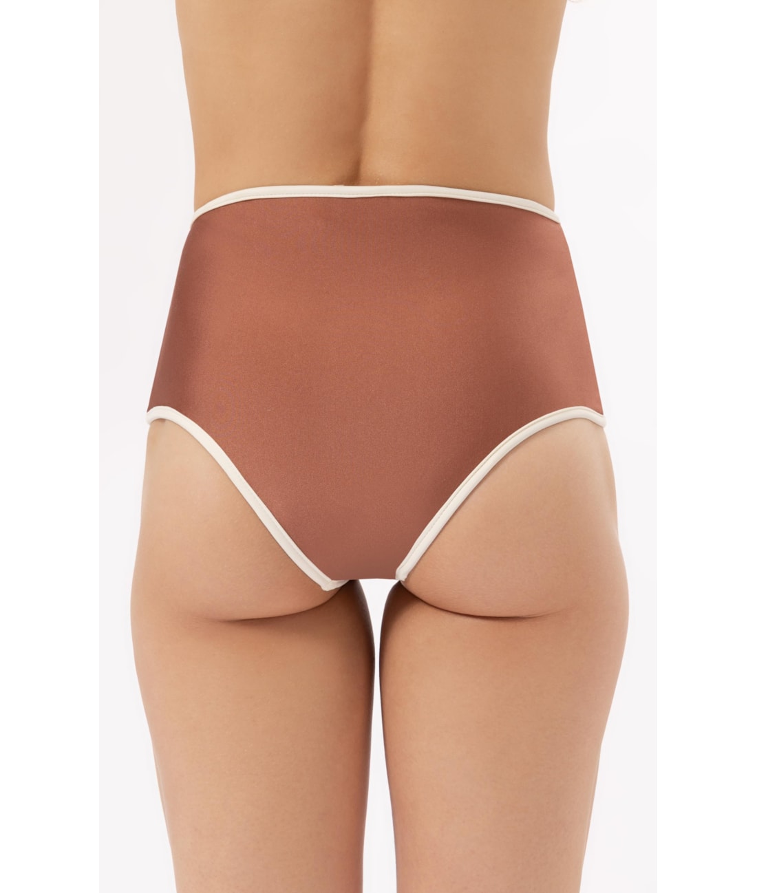 Calça Hot Pants Viés Marrom